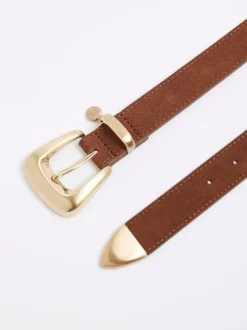 Ceinture River Island en daim à boucle bulle