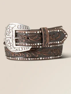 Ceintures Ariat Western en cuir cloutées et cloutées