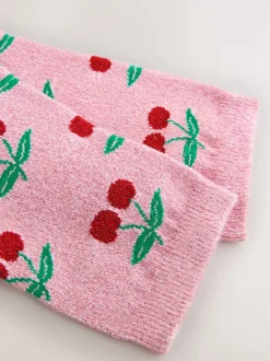 Cerises scintillantes - Lot de 1 paires de chaussettes en coffret cadeau