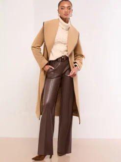 chameau - Manteau Lipsy enveloppant à revers châle