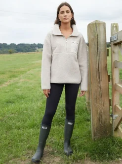 Champignon - Threadbare Half Zip Borg Fleece