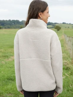 Champignon - Threadbare Half Zip Borg Fleece