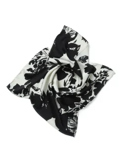 Écharpe bandana noire et blanche Aela