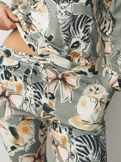 Chat neutre - Pyjama à manches longues