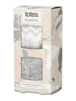Chaussettes de lit Totes Toasties Ladies Fair Isle & Chenille super douces