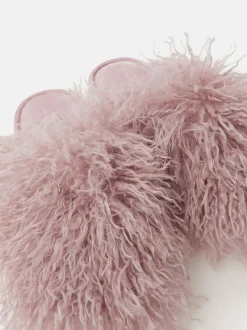 Chaussons Accessorize Shaggy en fausse fourrure