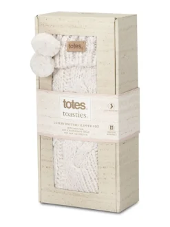 Chaussons chaussettes Totes Toasties Luxury femme en maille épaisse