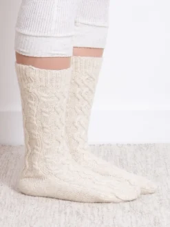 Chaussons chaussettes Totes Toasties femme en maille torsadée souples