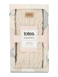 Chaussons chaussettes Totes Toasties femme en maille torsadée souples