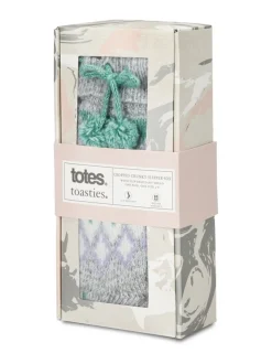 Chaussons chaussettes Totes Toasties Ladies Fairisle en chenille