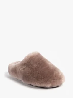 Chaussons Just Sheepskin Marron femme Louise en peau de mouton