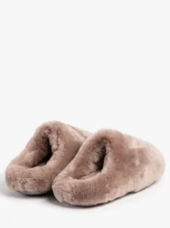 Chaussons Just Sheepskin Marron femme Louise en peau de mouton