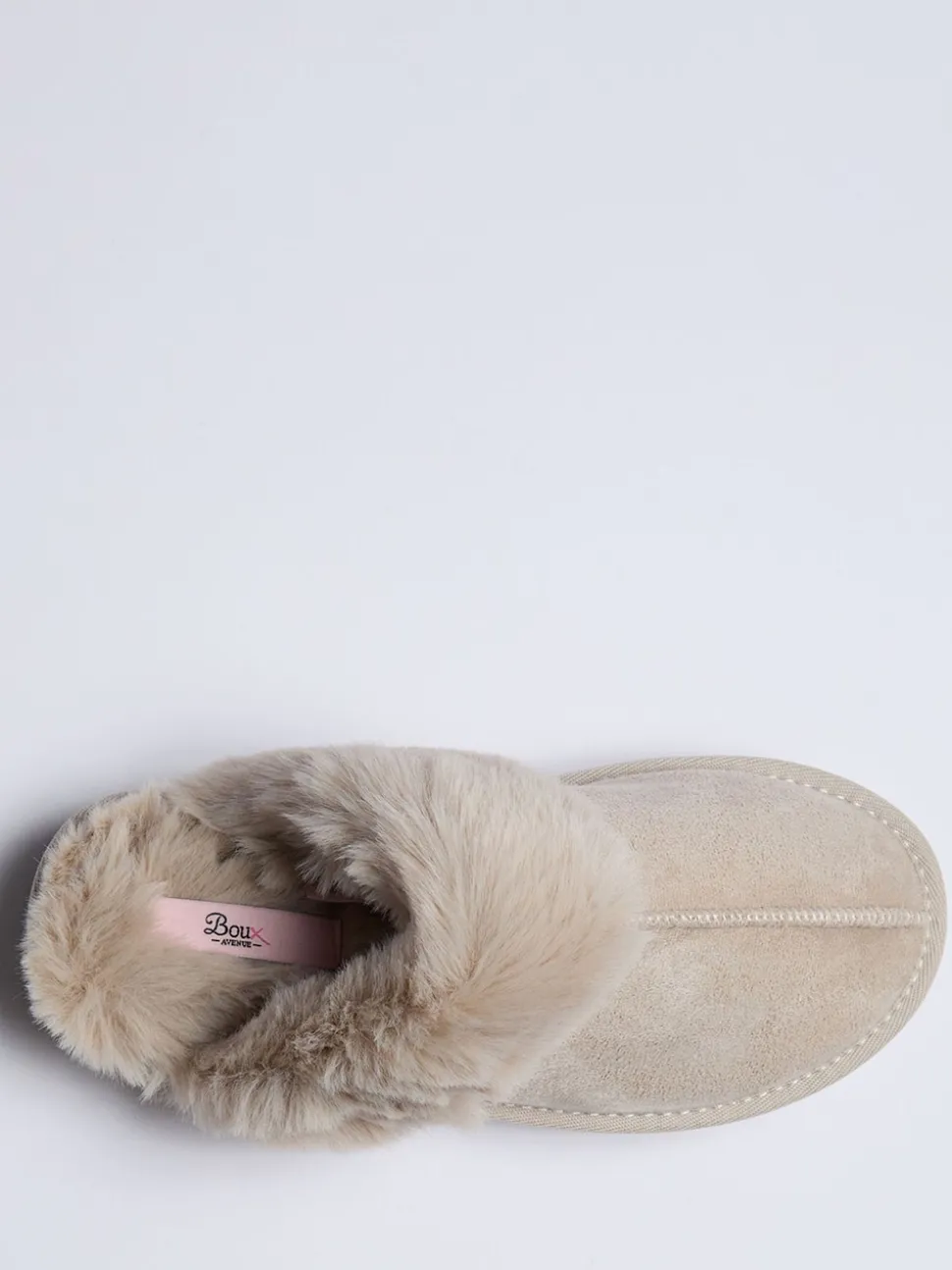Chaussons mules Boux Avenue Platform en suédette