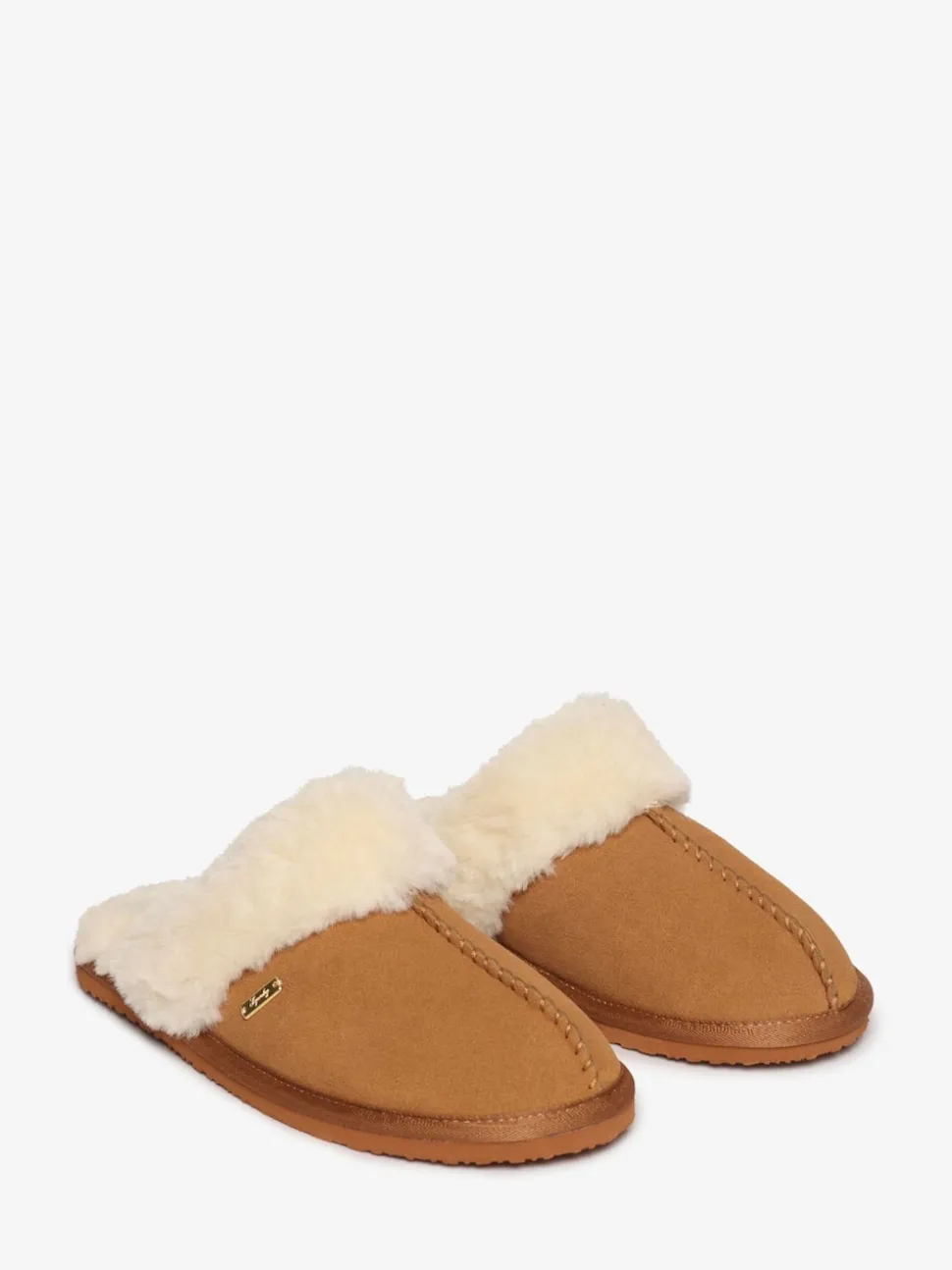 Chaussons mules en faux daim Superdry