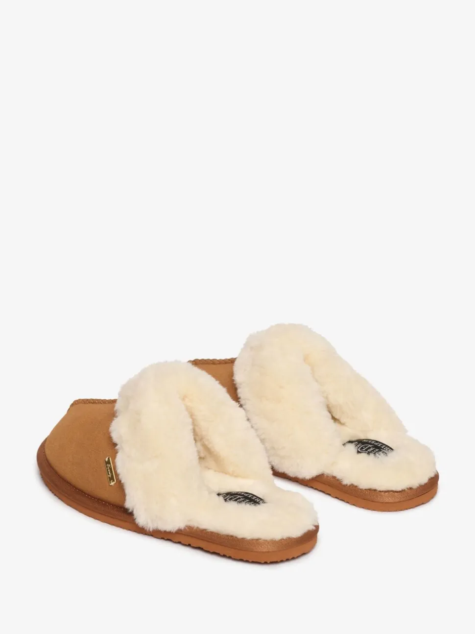 Chaussons mules en faux daim Superdry