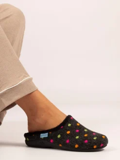 Chaussons mules Lunar Peanut à pois