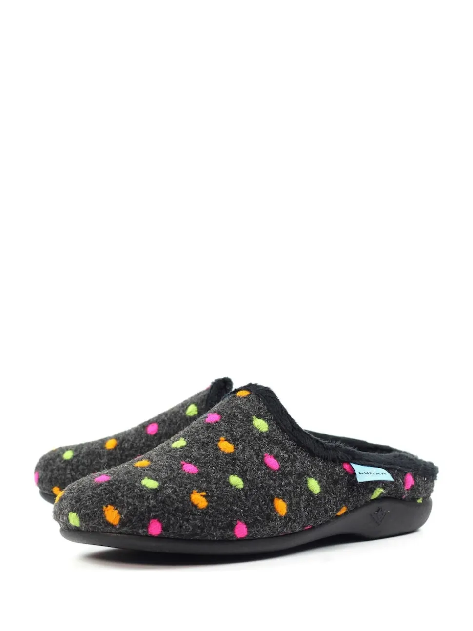 Chaussons mules Lunar Peanut à pois