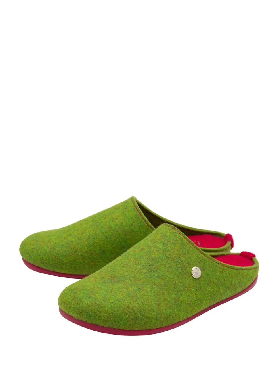 Chaussons mules plats Lotus en textile