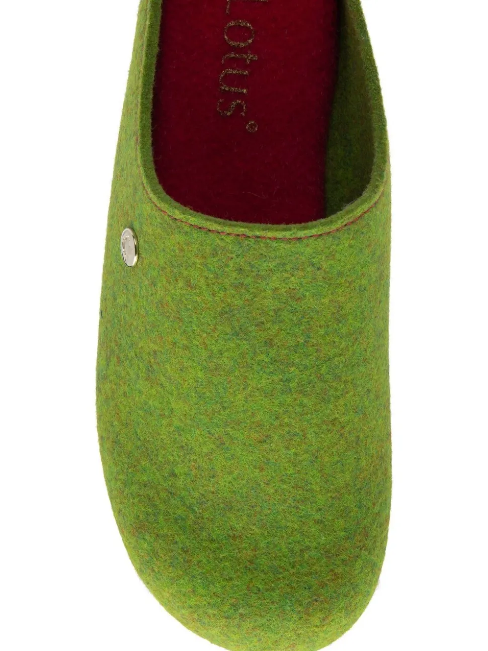 Chaussons mules plats Lotus en textile