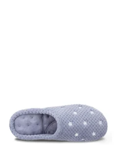 Chaussons mules Totes Isotoner Popcorn en molleton pour femme