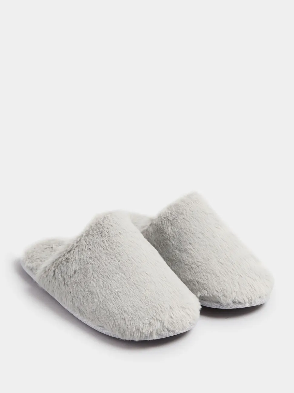 Chaussons mules Yours Curve en fausse fourrure en peluche