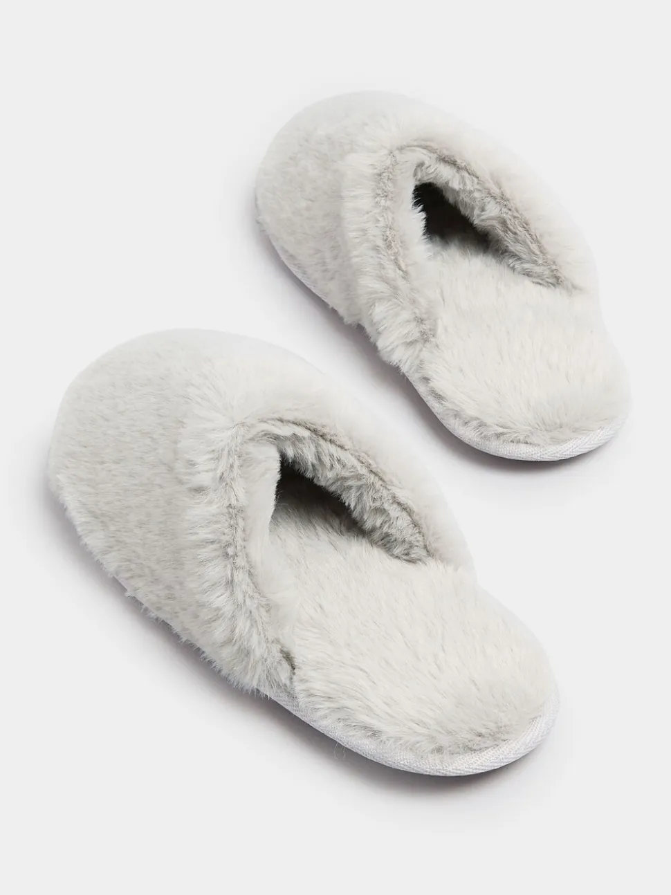 Chaussons mules Yours Curve en fausse fourrure en peluche