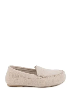 Chaussons Totes Isotoner style mocassins texturés pour femme