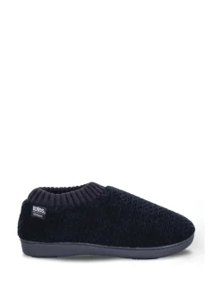 Chaussons Totes Isotoner Popcorn pour femme à dos intégral