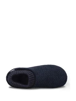 Chaussons Totes Isotoner Popcorn pour femme à dos intégral