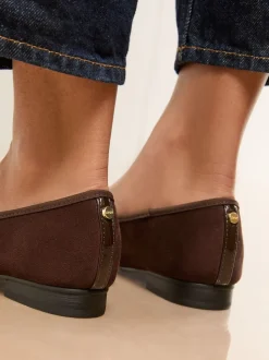 Chaussures Ballerines Lipsy Coupe large en Faux suède avec embout