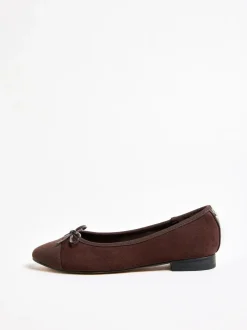 Chaussures Ballerines Lipsy Coupe large en Faux suède avec embout