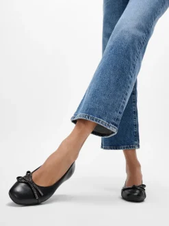 Chaussures plates FitFlop Delicato Glitz en cuir à nœud