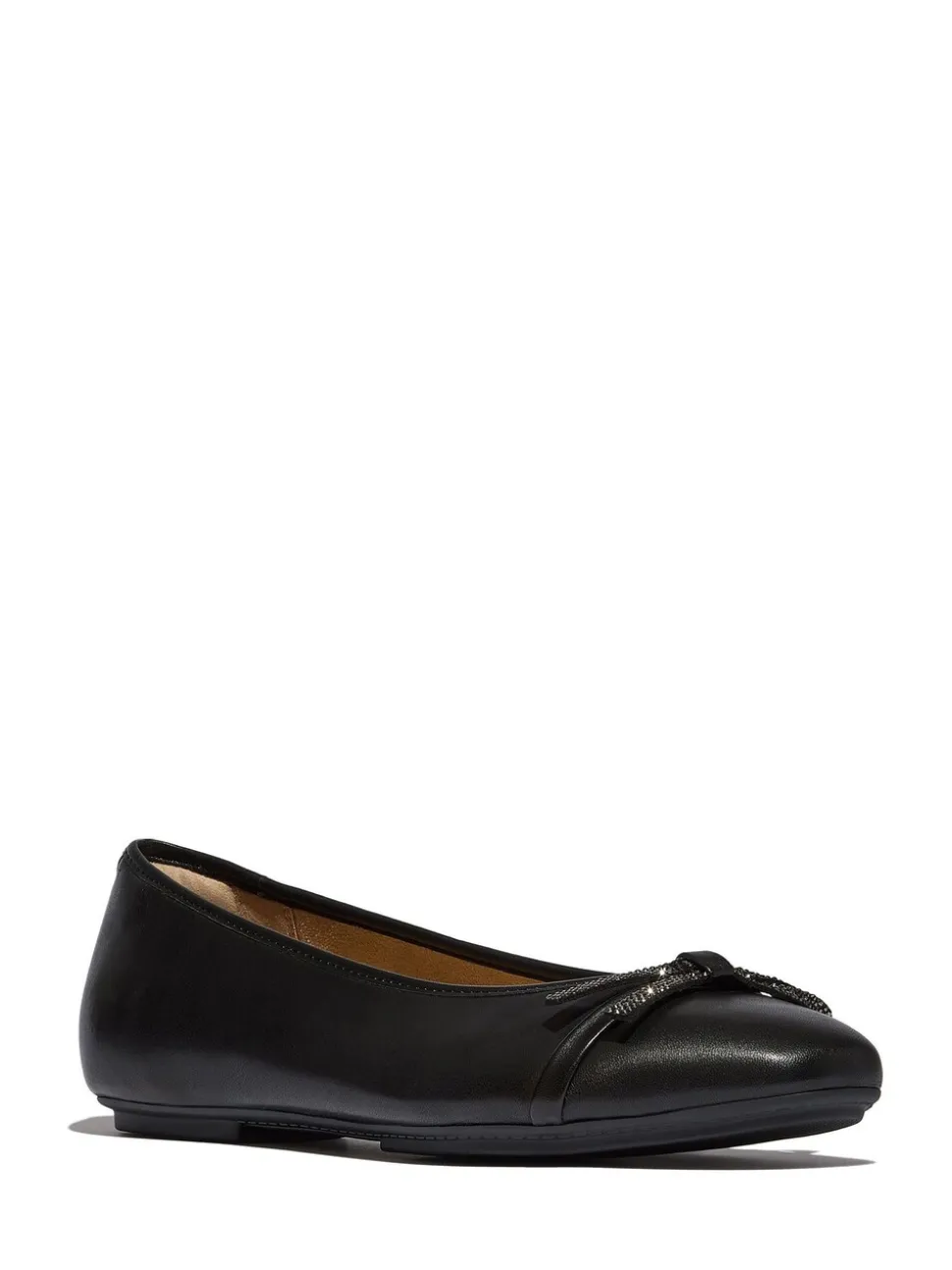 Chaussures plates FitFlop Delicato Glitz en cuir à nœud