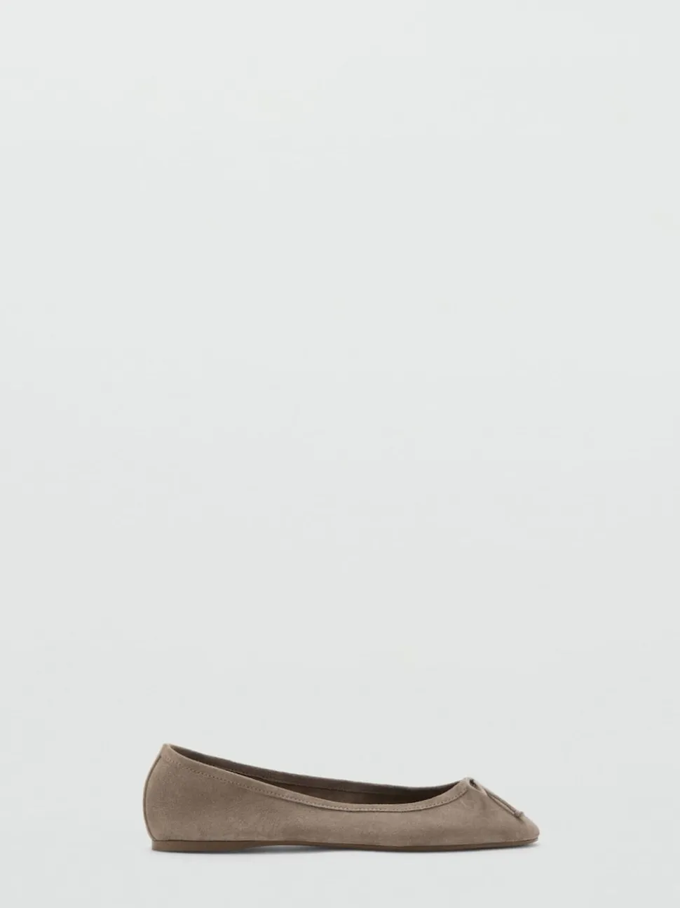 Chaussures plates Mango en daim à nœud