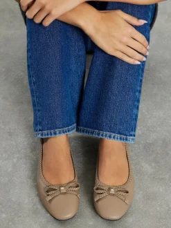 Chaussures plates River Island avec nœud