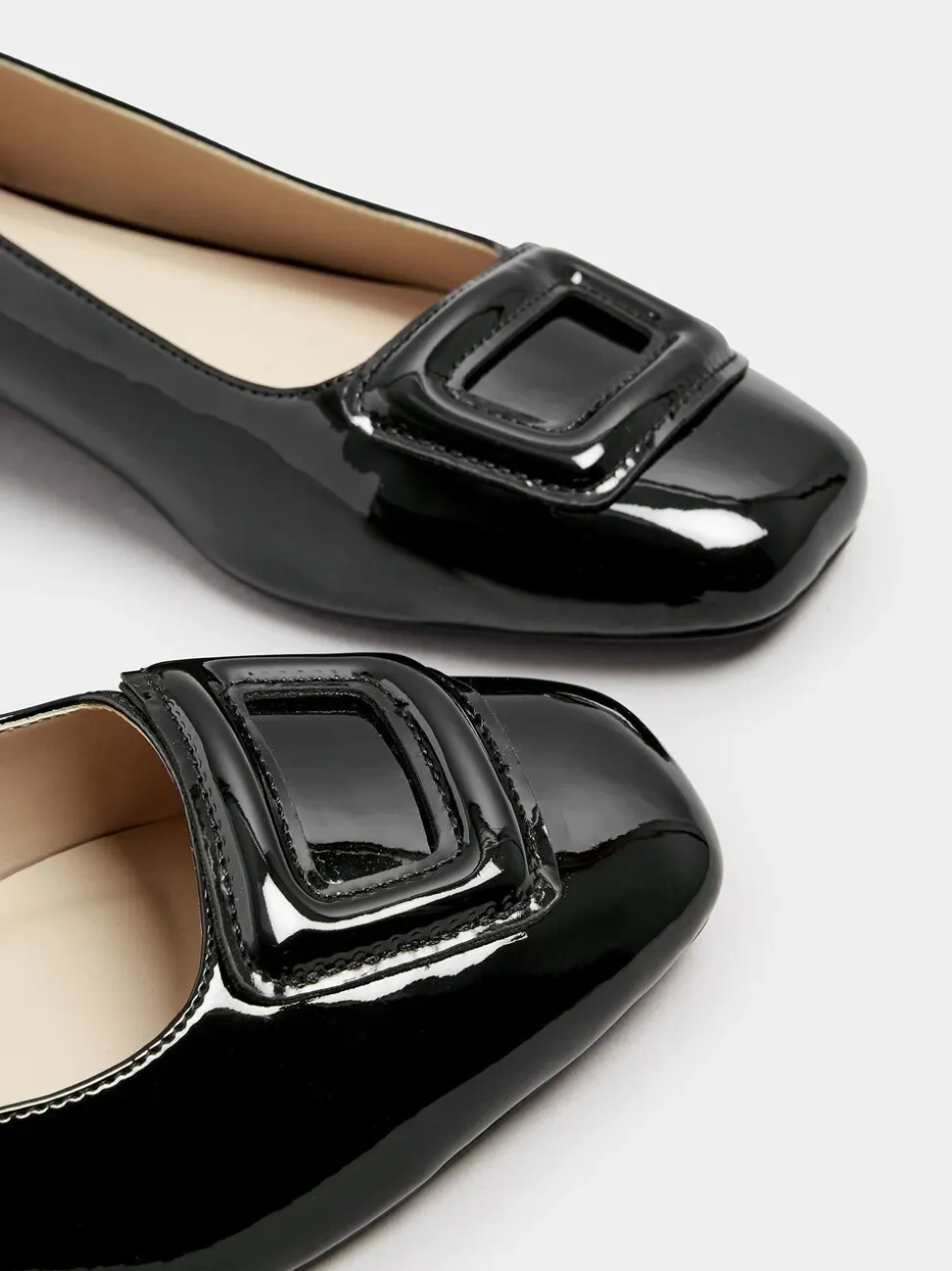 Chaussures vernies Long Tall Sally bout carré