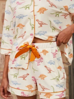 Chelsea Peers Pyjama long imprimé dinosaure