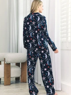 Chelsea Peers pyjama long en coton Mystic Moon imprimé