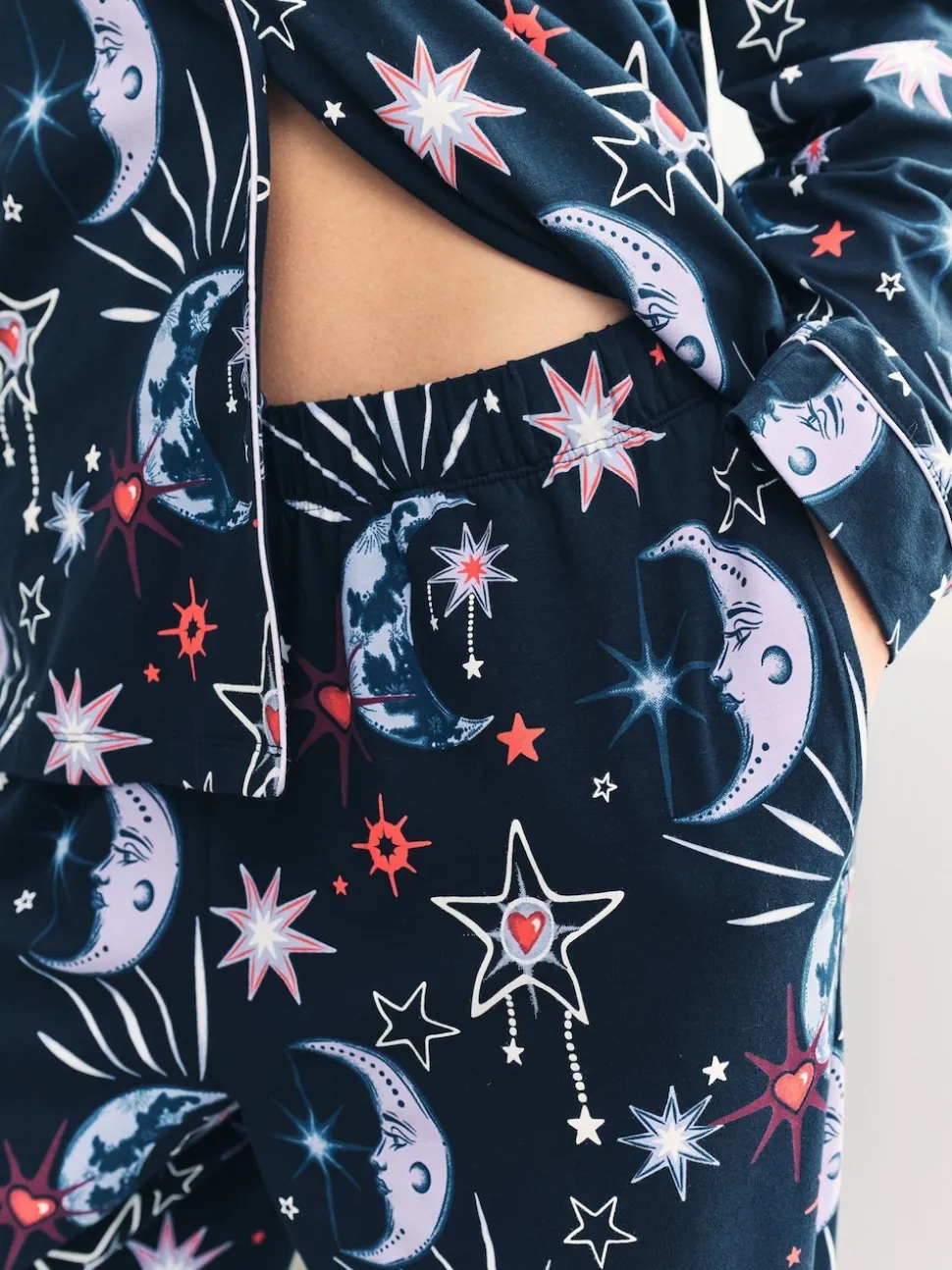 Chelsea Peers pyjama long en coton Mystic Moon imprimé