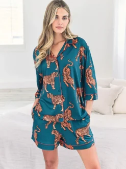 Chelsea Peers pyjama long imprimé tigre