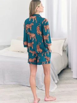 Chelsea Peers pyjama long imprimé tigre