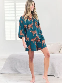 Chelsea Peers pyjama long imprimé tigre