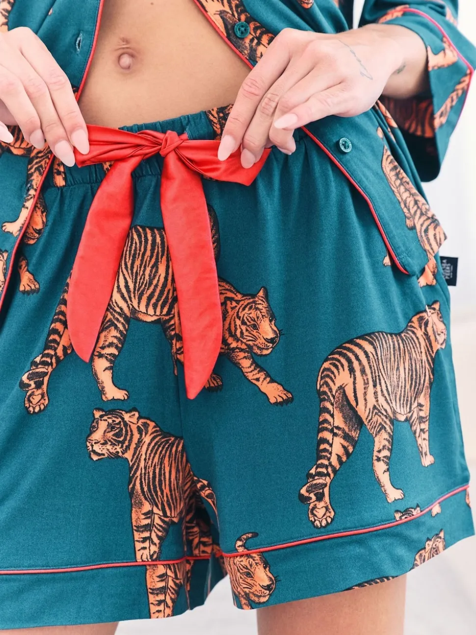 Chelsea Peers pyjama long imprimé tigre