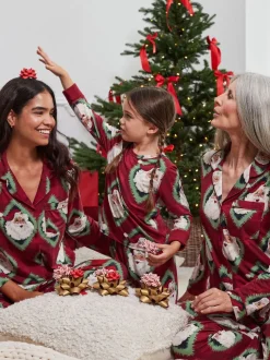 Chelsea Peers pyjama long imprimé Père Noël Jolly Santa