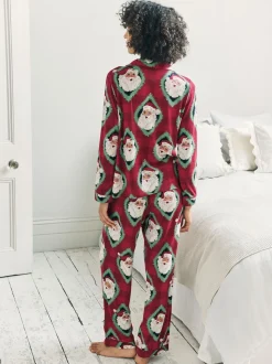 Chelsea Peers pyjama long imprimé Père Noël Jolly Santa