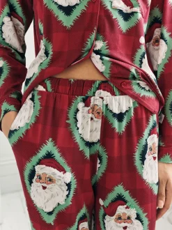Chelsea Peers pyjama long imprimé Père Noël Jolly Santa