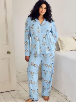 Chelsea Peers Pyjamas longs imprimé chiens dalmatien Ensemble