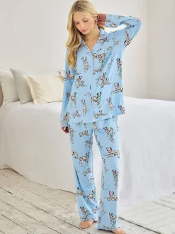 Chelsea Peers Pyjamas Long imprimé chiens dalmation Grossesse Ensemble