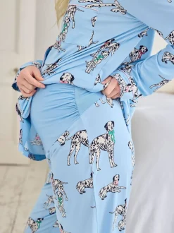 Chelsea Peers Pyjamas Long imprimé chiens dalmation Grossesse Ensemble
