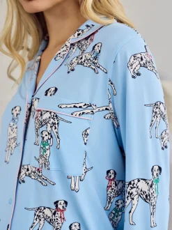 Chelsea Peers Pyjamas Long imprimé chiens dalmation Grossesse Ensemble